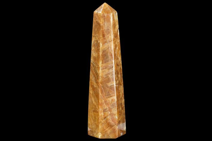 Polished, Orange Calcite Obelisk - Madagascar #108463